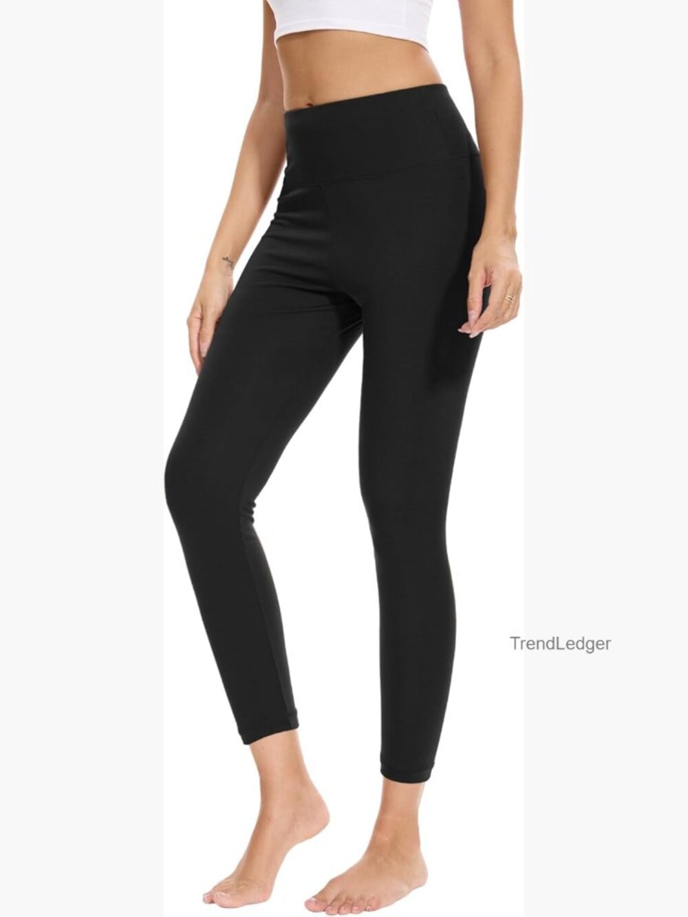 Bamboo Viscose Leggings High Waisted Workout Yoga Pants Stretchy